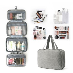 Portable toiletry bag and makeup bag