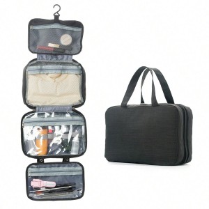 Portable toiletry bag and makeup bag